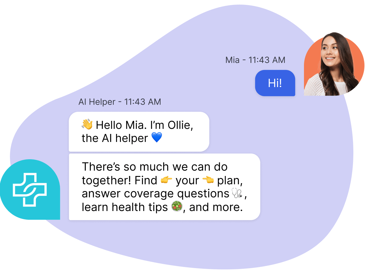 healthcare chatbot starts helping patient via messaging