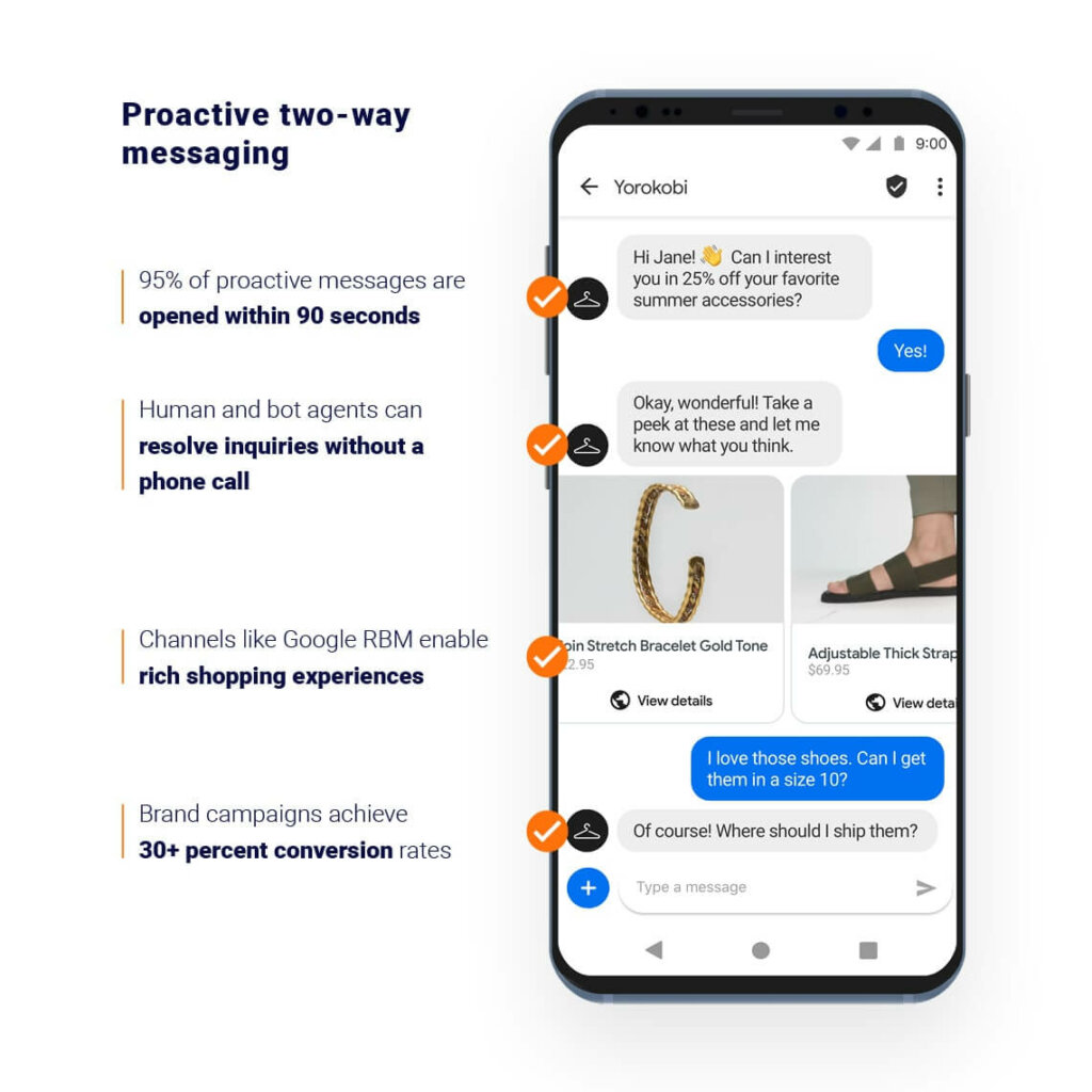 Proactive Messaging examples