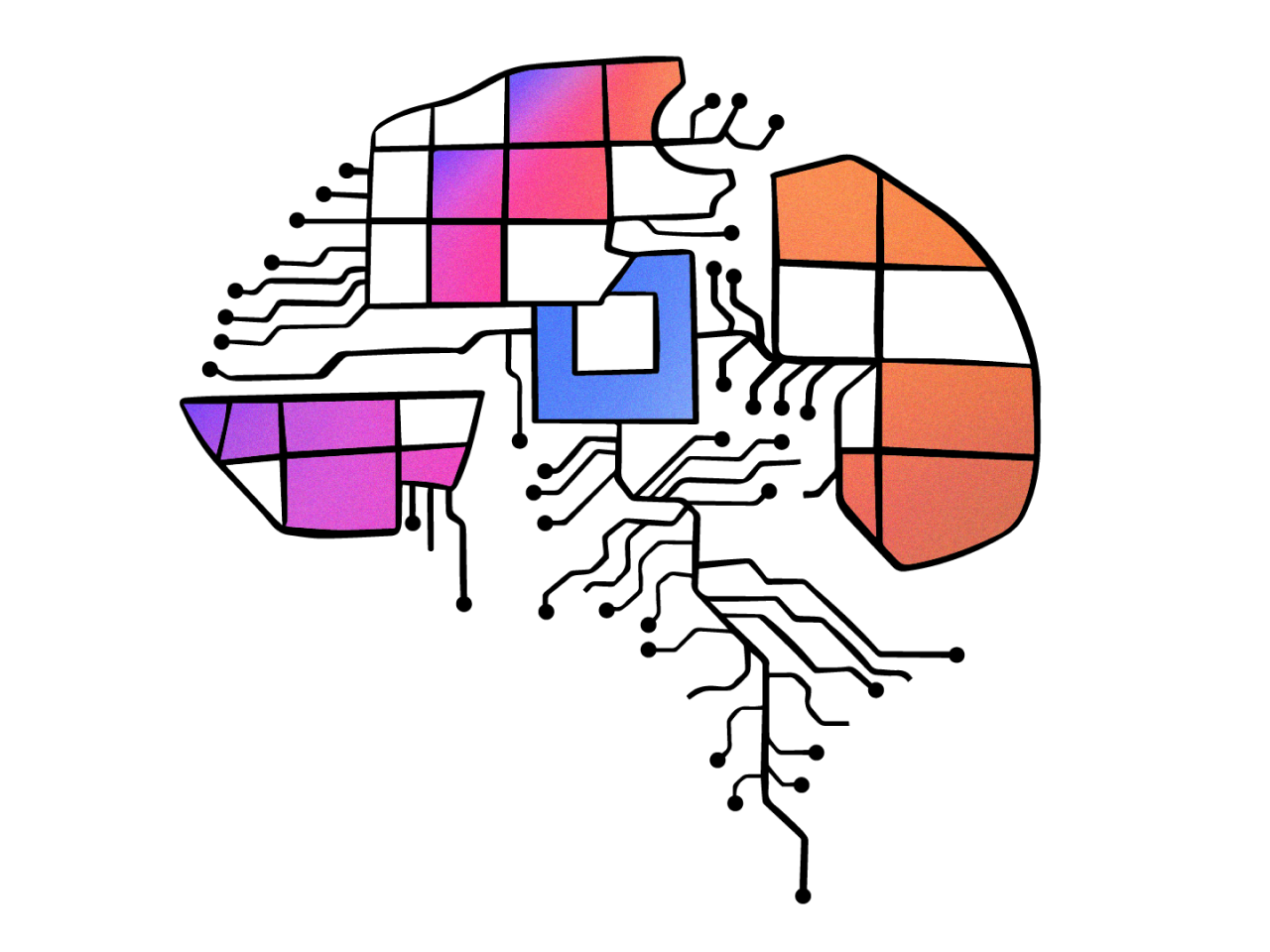 illustration of AI brain for our omnichannel messaging platform