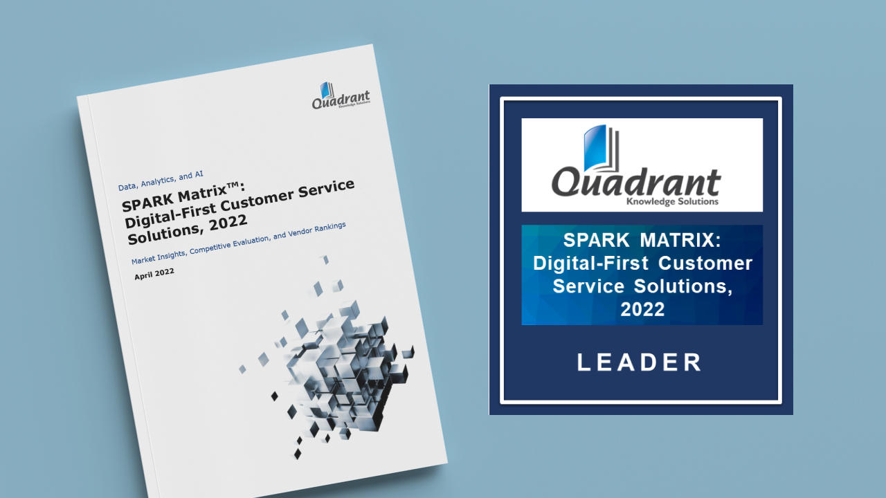 Quadrant SPARK Matrix for digital customer service solutions