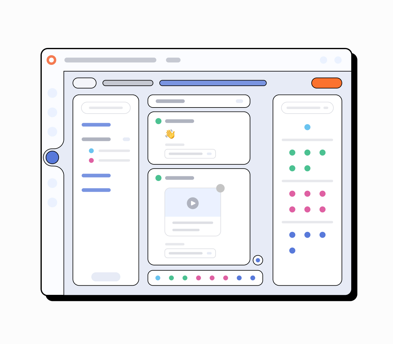 Conversation Builder dashboard illustration of where you can build WhatsApp chatbots