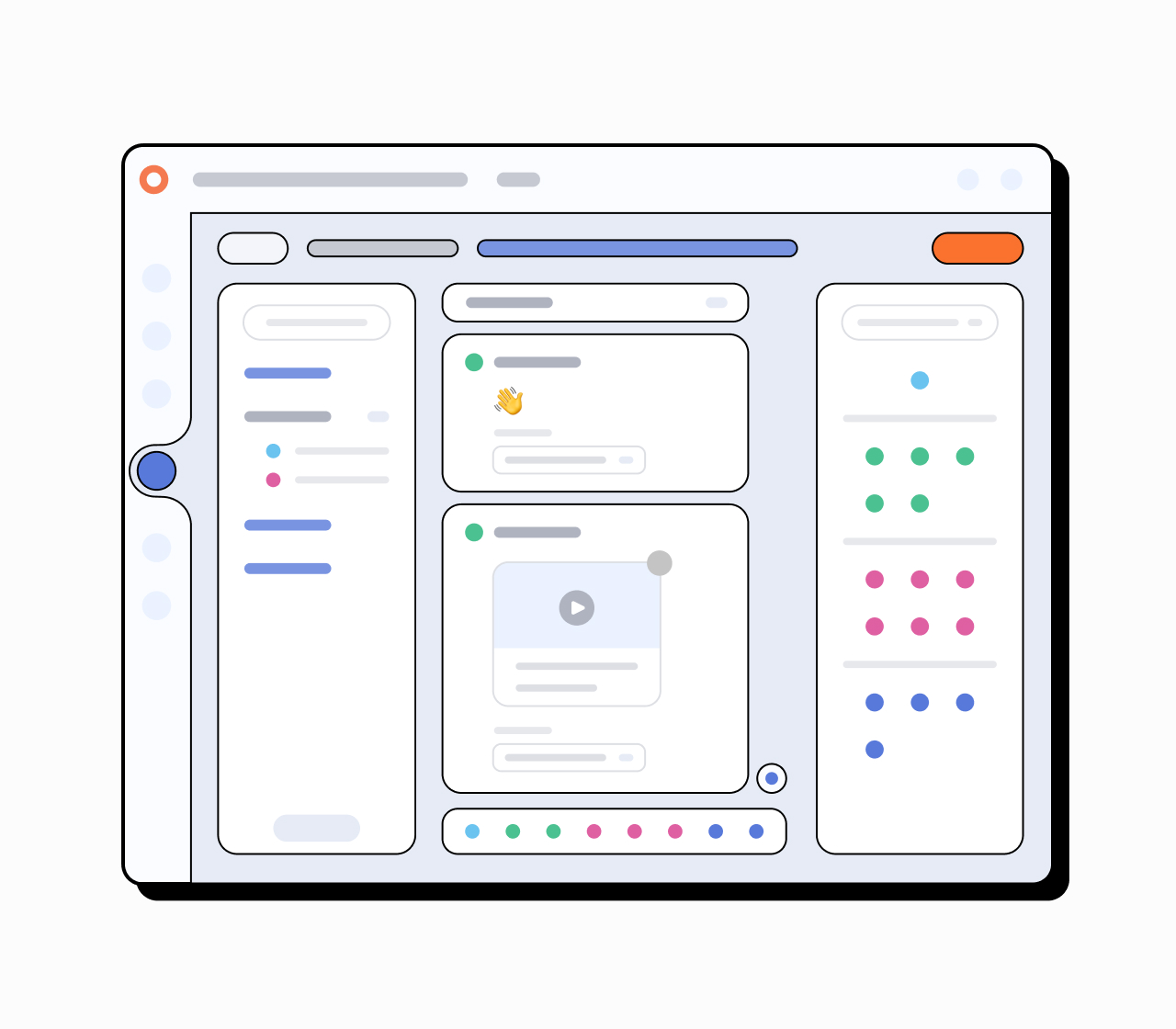 Conversation Builder dashboard illustration