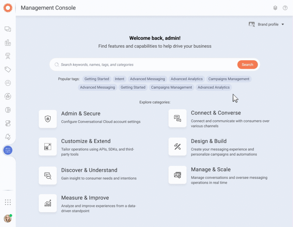 Managment Console now offers access to billing and packaging details for a more connected experience