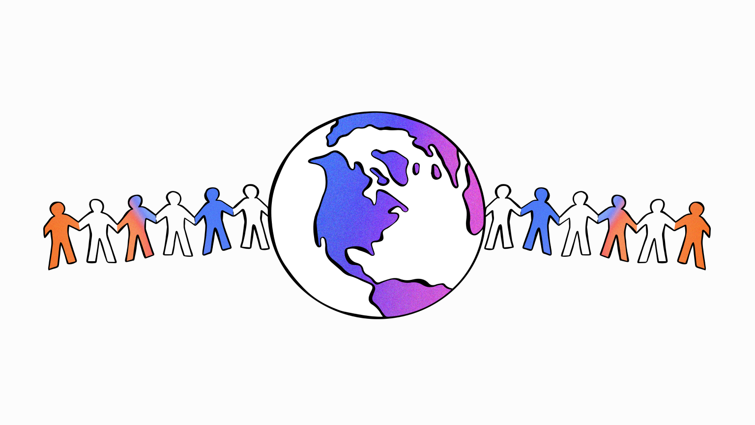 Employee resource group illustration on how to promote diversity and inclusion in the workplace around the world