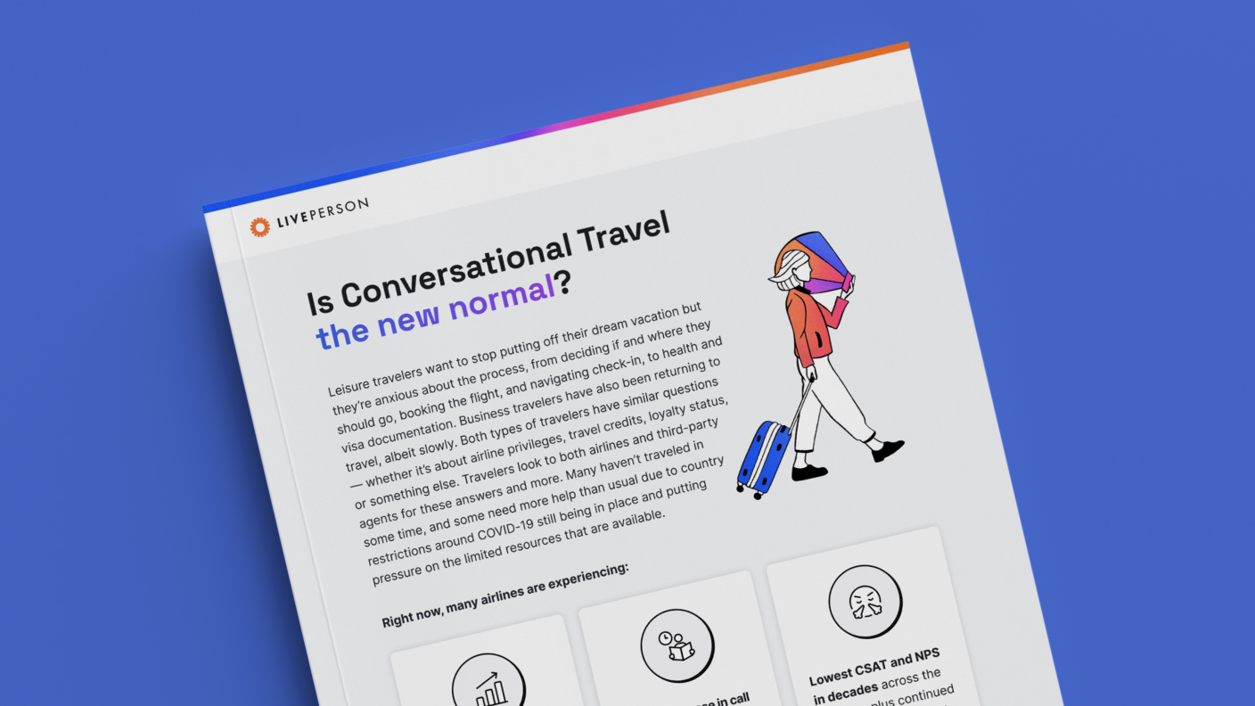 Cover of Conversational AI in Travel book on reducing customer support costs and improving customer experience