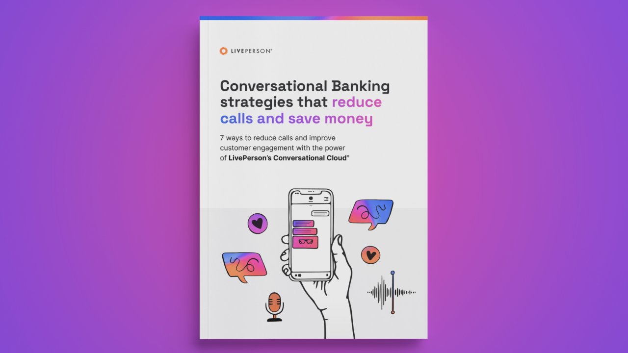 Cover of the digital banking transformation guide to call reduction for the financial services industry