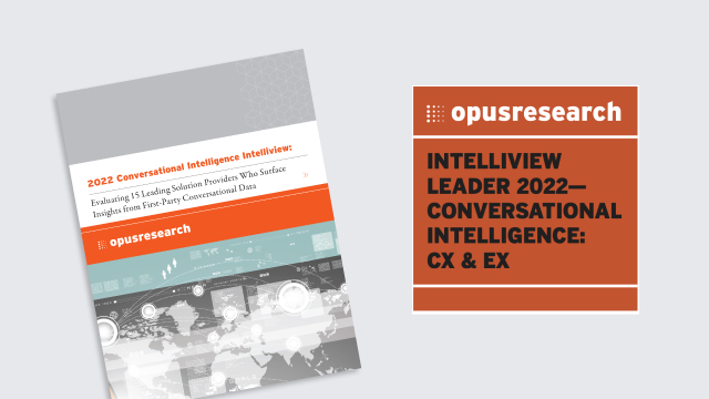 cover of Opus Research's report on conversational intelligence software