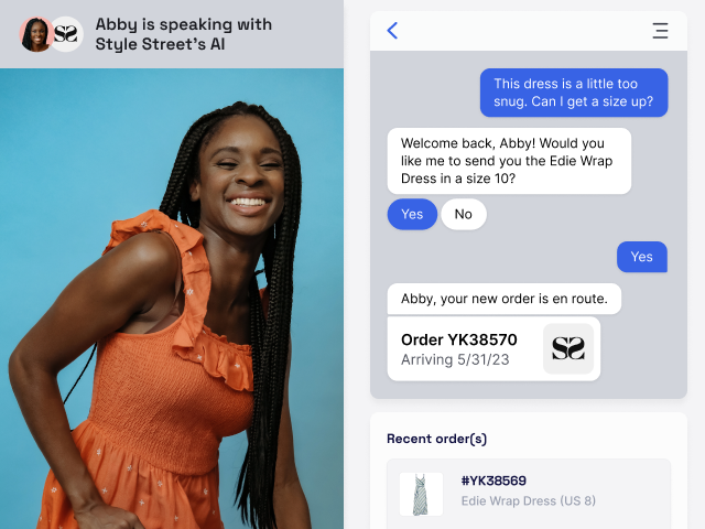 Example of building a machine learning retail chatbot