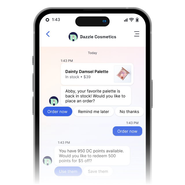 conversational ai chatbots provide product recommendations and help consumers redeem loyalty points