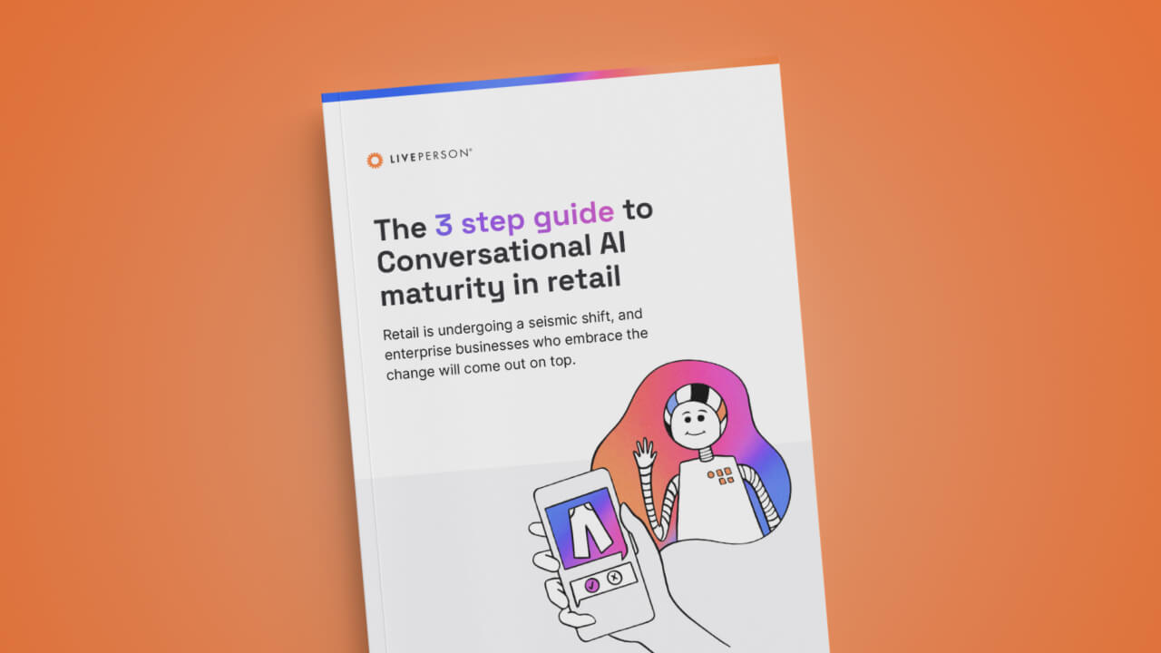 Cover of the Conversational AI Maturity in Retail Customer Engagement guide