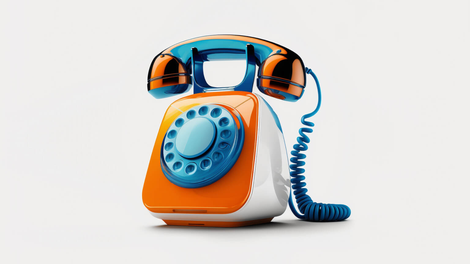 AI-generated image of rotary phone, illustrating broken enterprise voice communications
