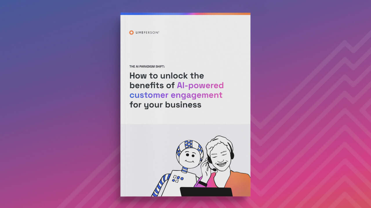 cover of the ai-powered customer engagement strategy template to help implement conversational ai
