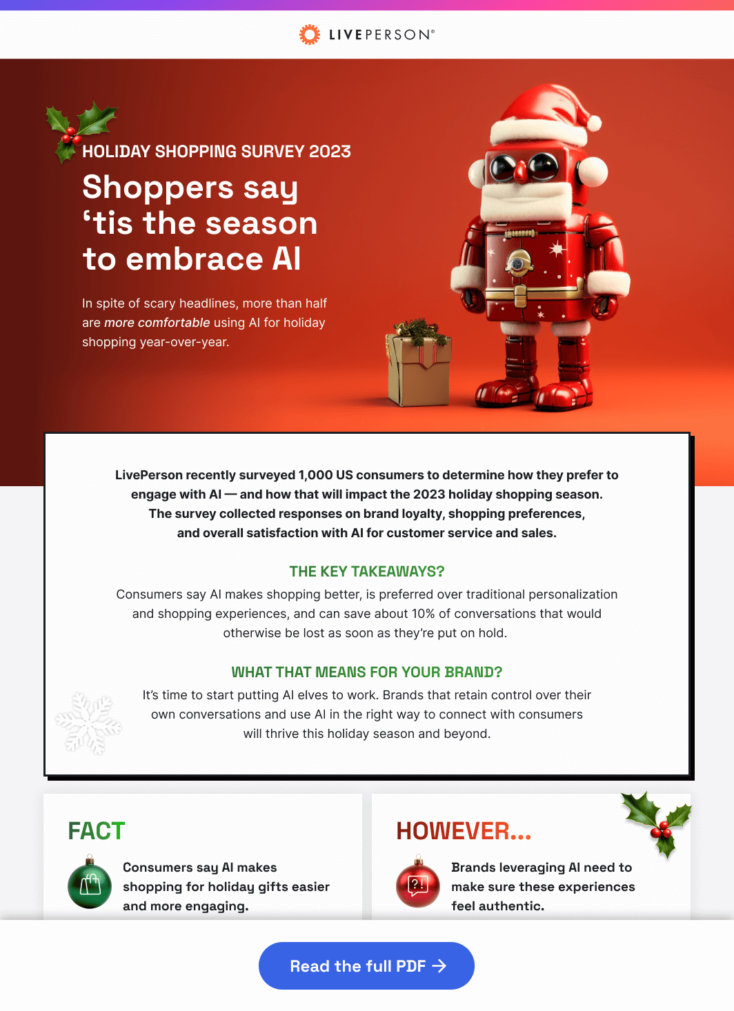 Consumers say 'tis the season to embrace AI in online shopping