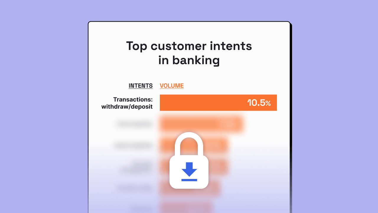 example of common intents from banking customers, which can be automated with artificial intelligence