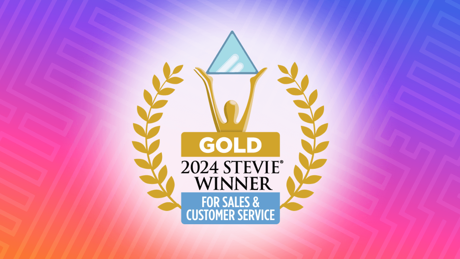 Gold Stevie Award winner badge for best Business Intelligence Solution