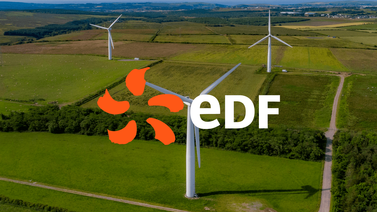 EDF wind power station image for a case study on the successful digital transformation in energy industry, including oil and gas companies