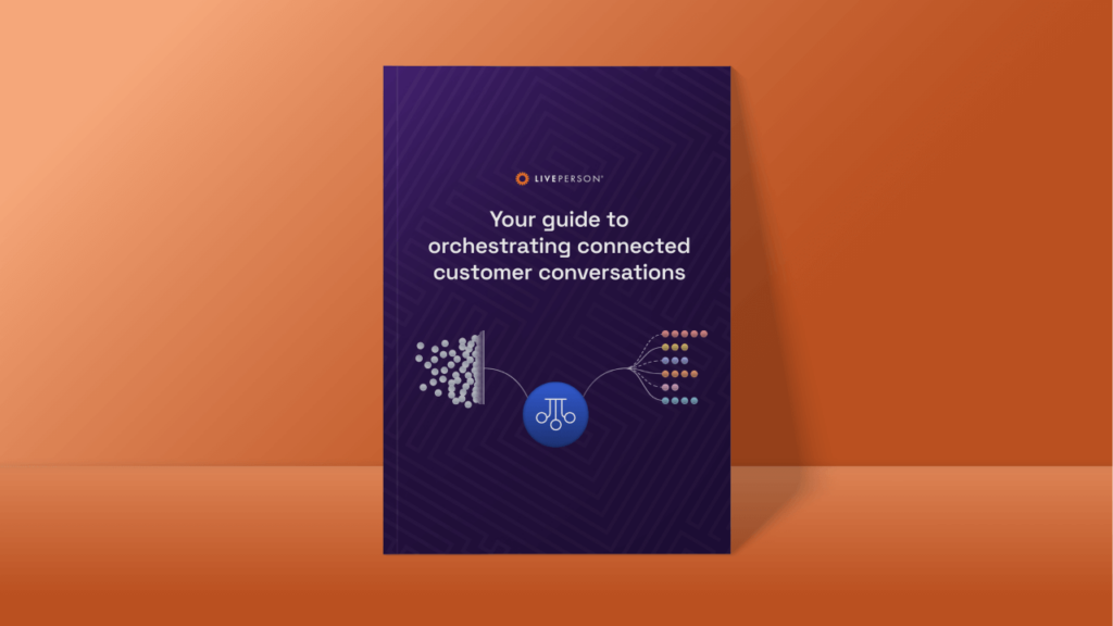 cover for the conversation orchestration guide on crafting a seamless customer experience