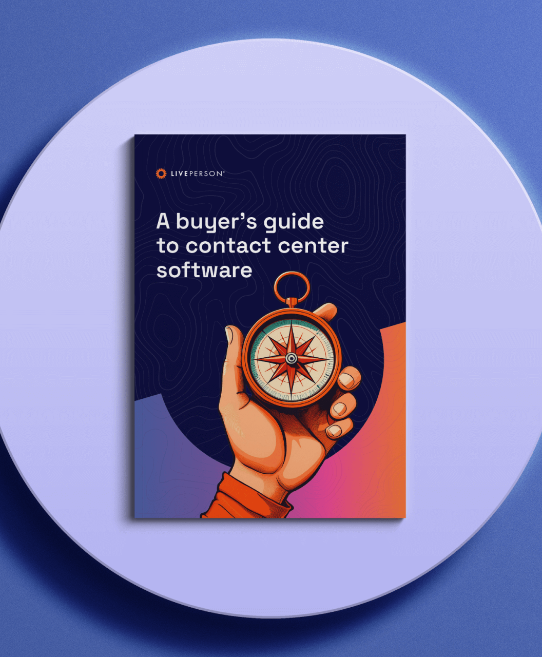 vertical cover of the guide to finding the best contact center solution