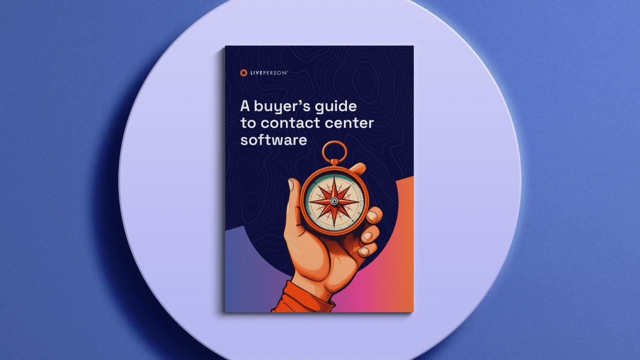 cover of the buyer's guide to the best contact center software for customer interactions