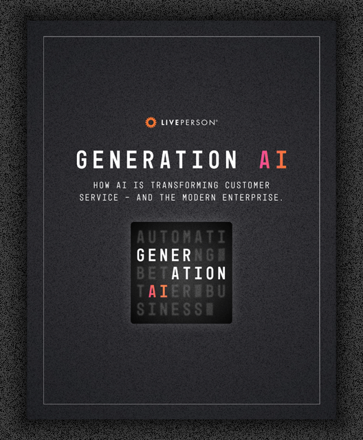 cover of the generation AI guide to how AI is transforming customer service