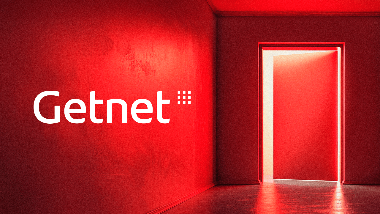 Getnet door symbolizing their digital business transformation