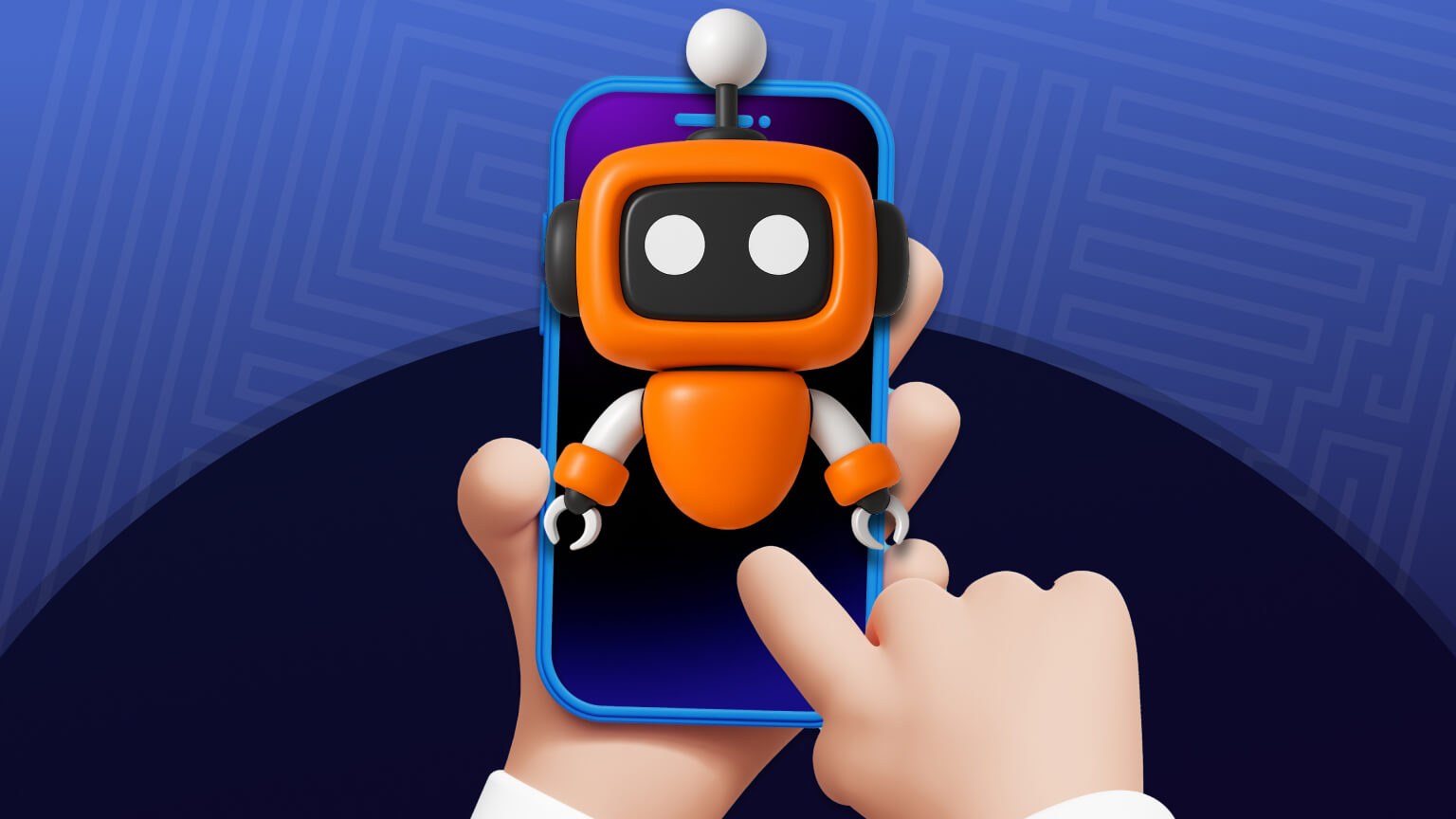 bot illustration as an answer to the question "what are AI agents"