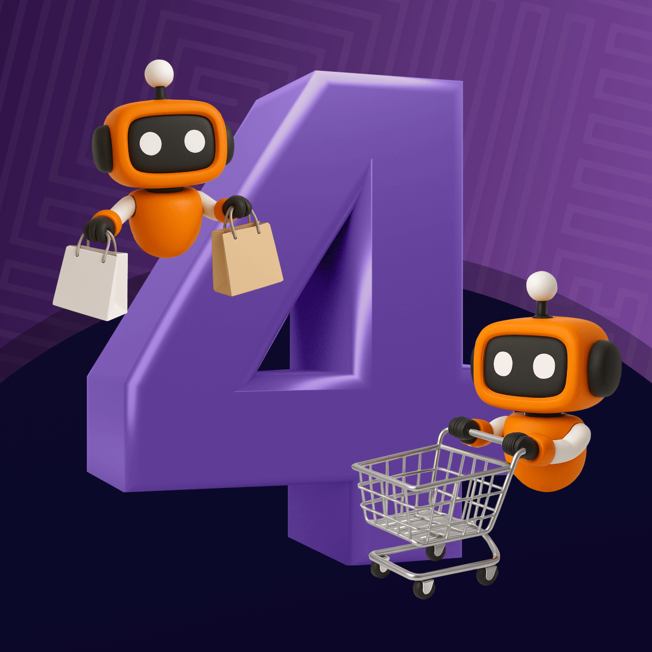 illustration of the 4 AI solutions for retail that will be shared in the webinar