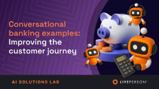 banking example of using a conversational AI platform