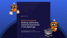 retail digital transformation guide cover, featuring conversational AI bots